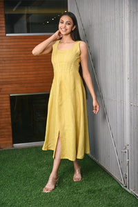 Linen Panelled Dress