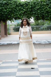 BROCADE COLLARED KURTI