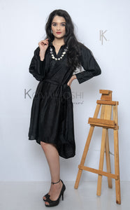 Black Tiered Dress By Sayuri.