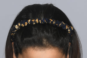 Ruched Hair Band and Scrunchie By Sayuri.