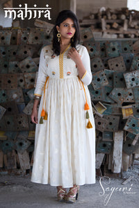 Chanderi/Cotton Dress by Sayuri.