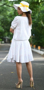 Waist Tie-Up Dress By Sayuri.