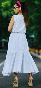 Wrap Style Dress By Sayuri.